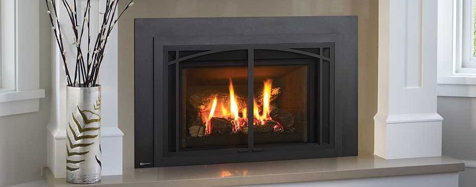 The Regency Liberty LRI4E Gas Insert, this modern gas insert features a realistic fire with glowing embers and high-definition logs. User-friendly controls make it easy to adjust heat output and flame height.