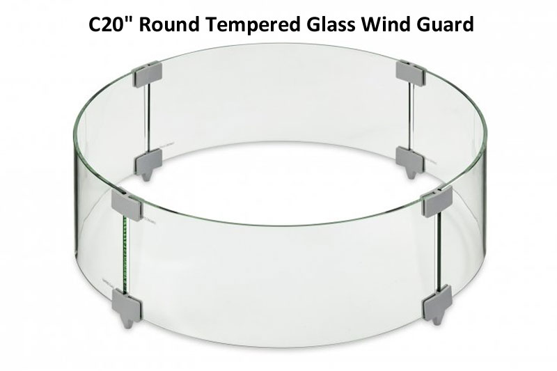 Round Glass Wind Guard