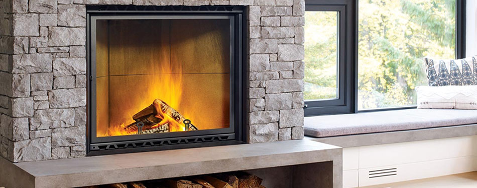 Fireplace with Large Viewing Area